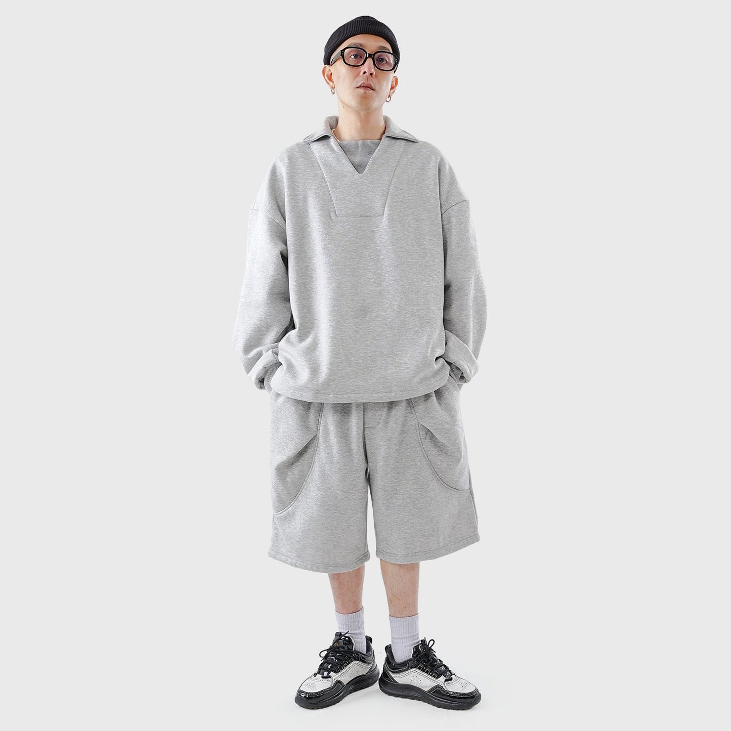 Noforty Project Sweat Pants Short Rocky Misty
