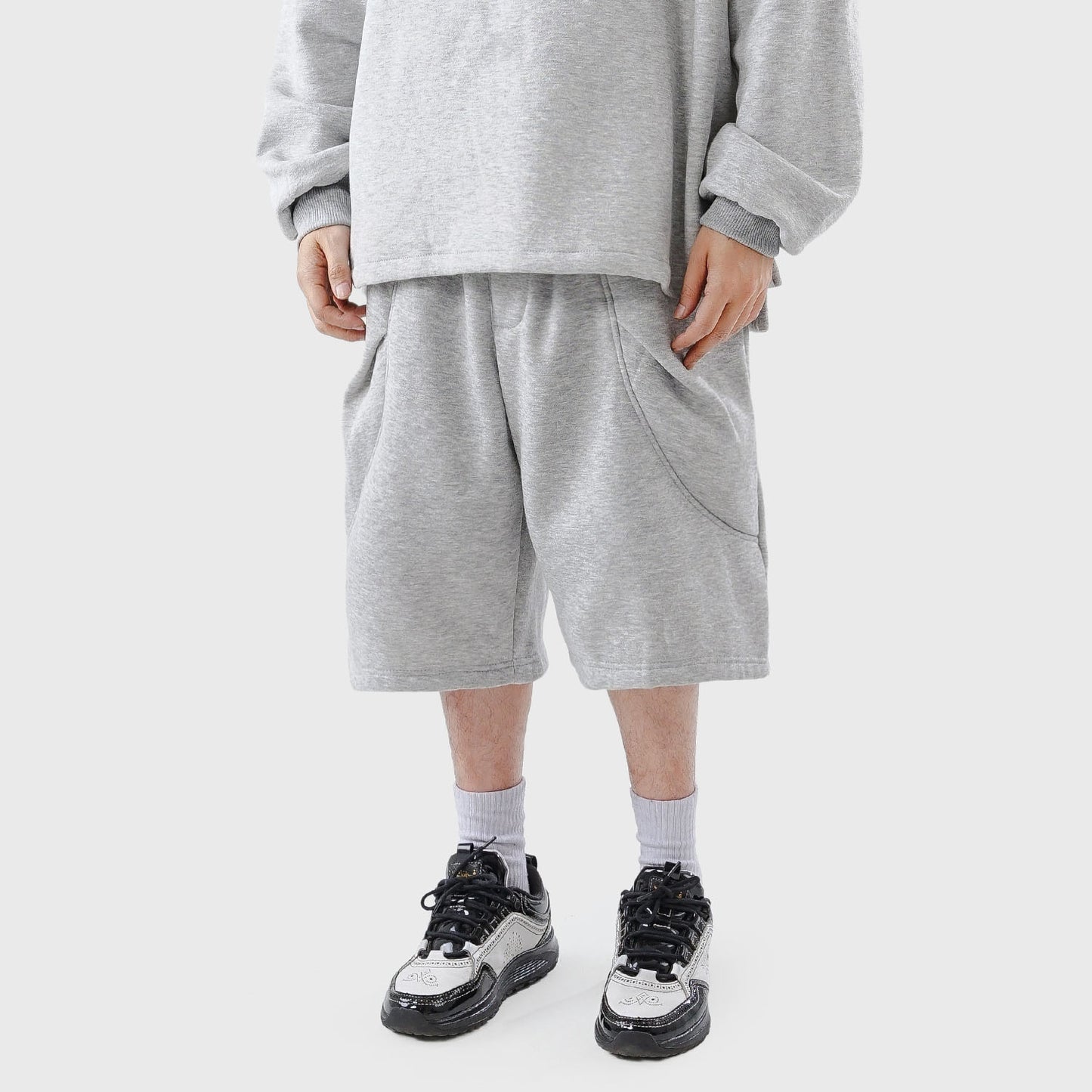 Noforty Project Sweat Pants Short Rocky Misty
