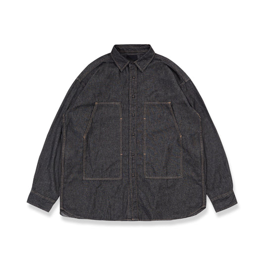 Noforty Project Oversize Denim Long Shirt Jutsu Black