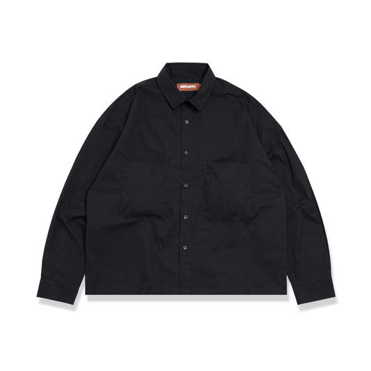 Noforty Project Oversize Boxy Long Shirt Lauren Black