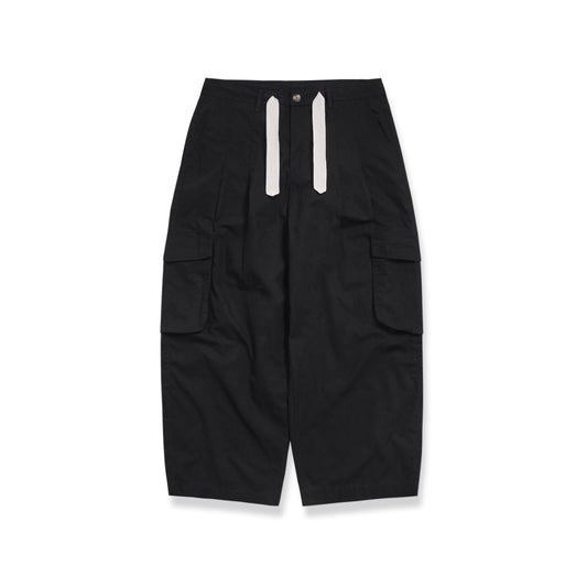 Noforty Project Long Baggy Cargo Pants Hadori Black